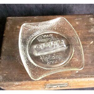 VINTAGE 5.5" Holiday Inn Glass Ashtray Retro Decor